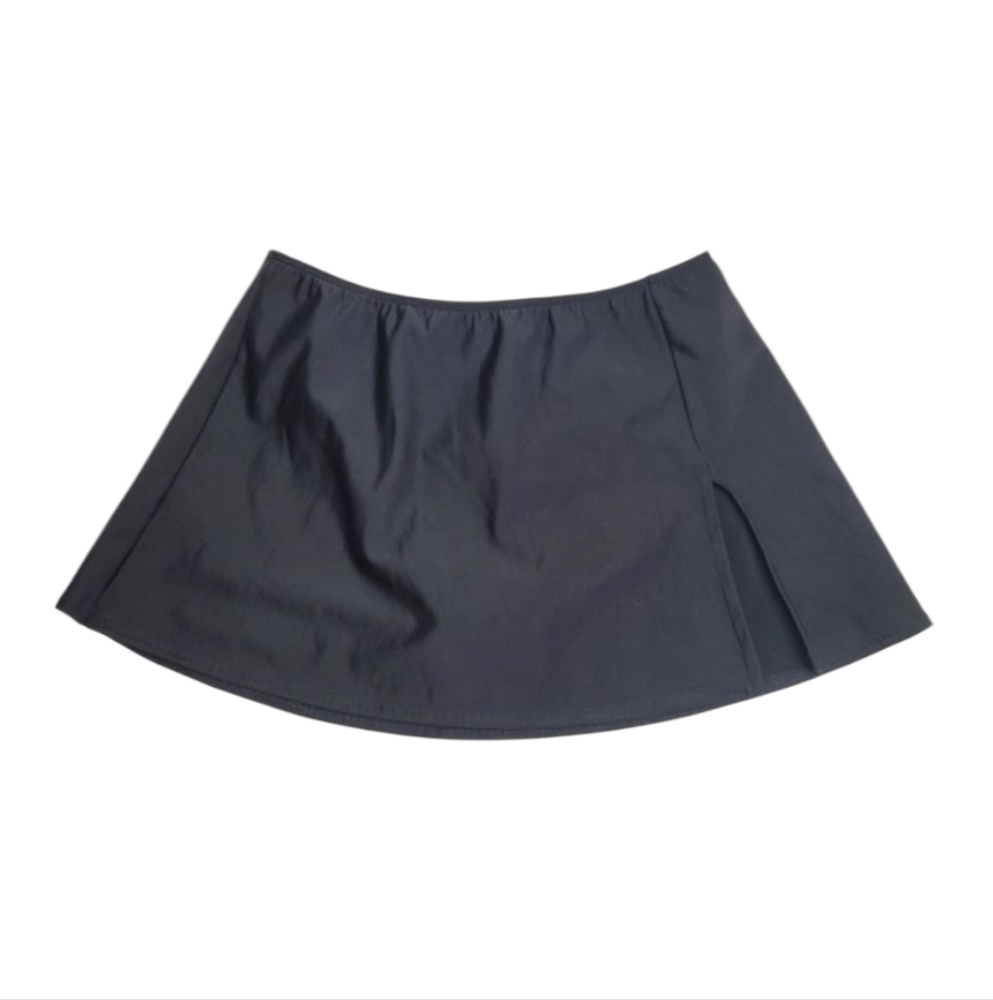 Shape FX Womens Black Swim Skirt Size 10